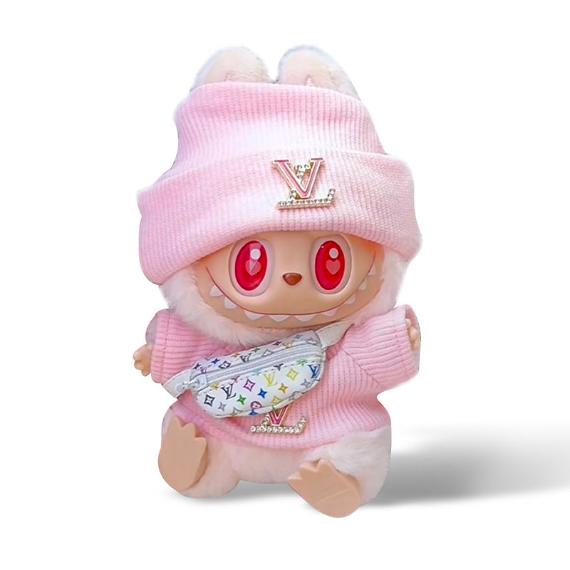 Little Monsters: Blush Luxe Set (Top, Hat & Bag)